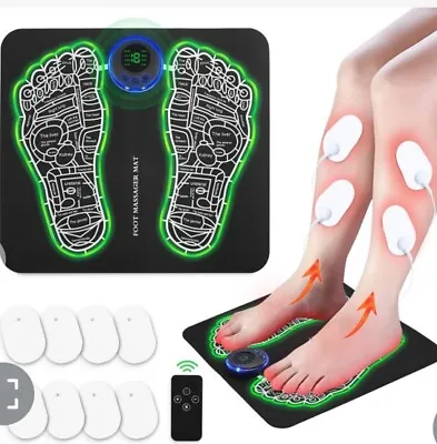 EMS Foot Massager Mat For Neuropathy-Foot Stimulator Massager With Remote Con... • $23.99