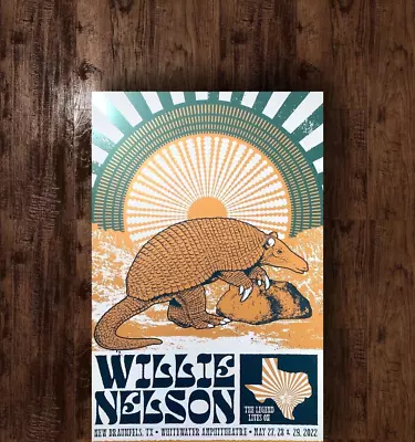 Willie Nelson May 27th 2022 New Braunfels Texas LTD AP Show Concert Poster • $91.09