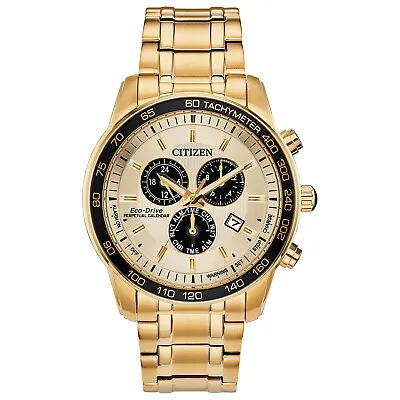 Citizen Eco-Drive Men's Perpetual Calendar Chronograph Watch 44mm BL5512-59P • $206.99