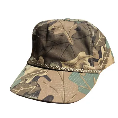 Cotton Twill Camouflage Camo 5 Panel Baseball Hats Caps Hunting Fishing Woodland • $10.95