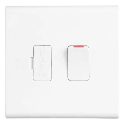 £5.20 • Buy Deta S1370 Slimline DP Rocker Switch Connection Unit White Moulded Fused Spur