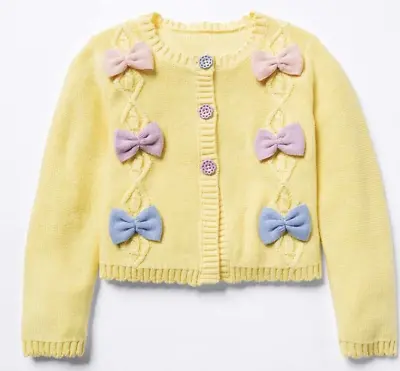 NWT Matilda Jane Enchanted Garden Lemon Meringue Cardigan Sweater Size 6 • $28.69