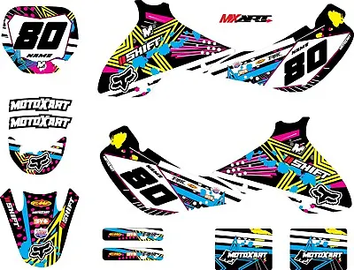 Custom Graphics Full Kit To Fit Suzuki JR 80 PINNED STYLE Stickers Decals • $169.92