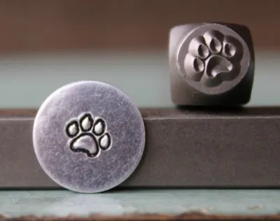 SUPPLY GUY 5mm Dog Paw Metal Punch Design Stamp SGCH-125 • $12