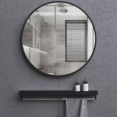 Round Wall Mounted Mirror Bathroom Bedroom Makeup Dressing Mirror Circle • £14.59