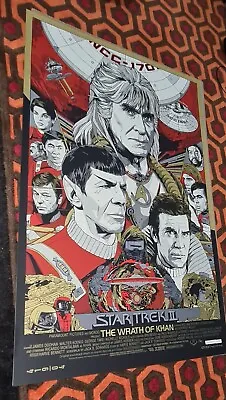 Star Trek 2:Wrath Of Khan - Ltd Ed Screen Print By Tyler Stout Mondo • $541.81