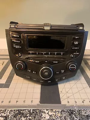 OEM 03-07 Honda Accord 6 CD Changer Stereo With Dual Climate Control • $125