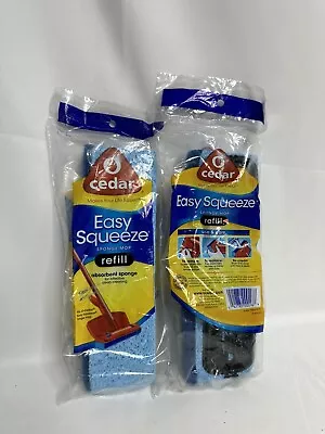 (2) O Cedar Easy Squeeze Sponge Mop Refill- New In Original Packaging • $20