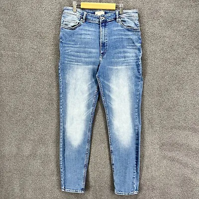 H&M Logg Skinny Jeans Womens 10 Blue Light Wash Denim High Rise • $11.04