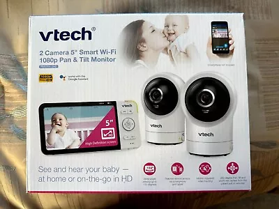 VTech RM5764-2HD 1080p Smart WiFi Remote Access 2 Camera BabyMonitor - NEW • $50