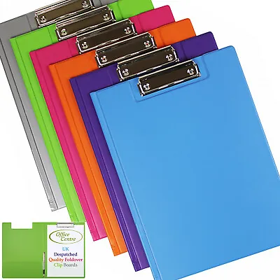 50% OFF - Foldover Clipboard A4 Storage Paper &Pen Holder File Folder Hard • £3.90