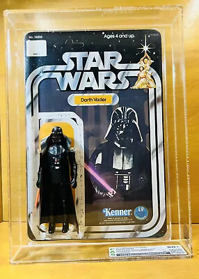 $645 • Buy ❗️1977_Star~Wars___CAS~80+___LOOSE__DARTH~VADER__Displayed_wCardBack__wCOA__AFA