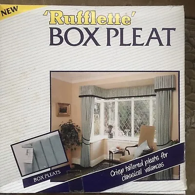 £1.50 • Buy Curtain Tape Box Pleat RUFFLETTE - PER METRE Curtains Look Crisp & Tailored