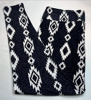 NEW LuLaRoe TC2 Legging BLACK Gray WHITE AZTEC Heather Southwest Western SW Line • $17.50