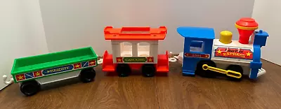 Vintage 1986 Fisher Price Little People #2581 Express Train Set • $17.95