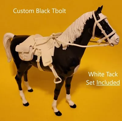 Custom  Blackie  TBolt Horse Figure WITH White Tack Included Johnny West Marx Y • $59.99