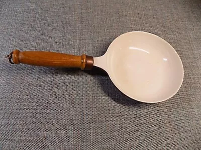 DESCOWARE SKILLET 6  Belgium Sk-16 Enamel Cast Iron 1950-60s Wood Handle VTG • $28