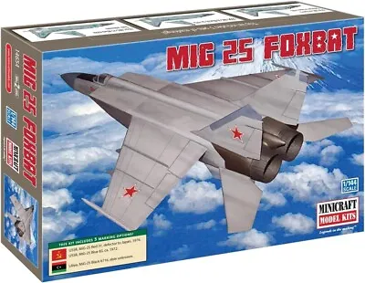 Minicraft 1/144 MIG 25 Foxbat Plastic Model Kit Item 14654 • $4.99