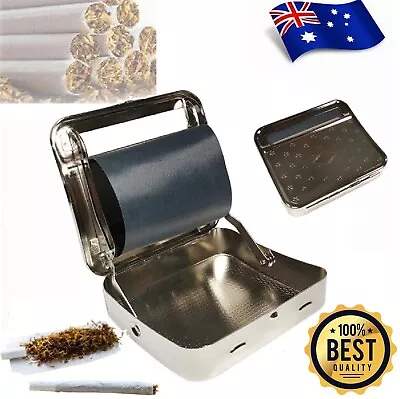 Metal Automatic Cigarette Tobacco Roller Roll Rolling Machine Box Case Maker Tin • $13.99