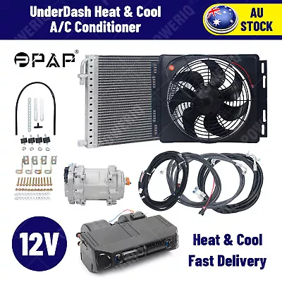 12V Air Conditioner Cool&Heating Universal UnderDash Electric Compressor AC Kit • $900