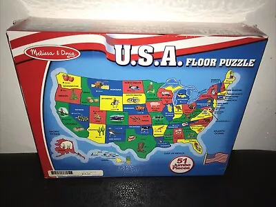 Melissa & Doug U.S.A. 51pc Floor Puzzle *** MUST BUY MORE THAN ONE TITLE *** • $10.66