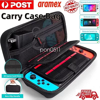 For Nintendo Switch Oled Lite Carry Case Bag Protable Storage Shockproof Cover • $16.75