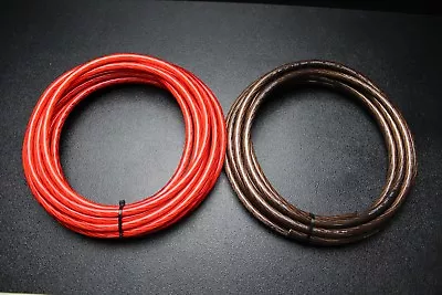 4 Gauge Wire 5 Ft Red 5ft Black Shinny Stranded Power Ground Cable Amp Awg • $17.95