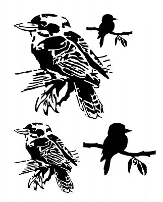 Stencils Crafts Templates Scrapbooking Birds  Kookaburras  Stencil  A4 Mylar • $15.49