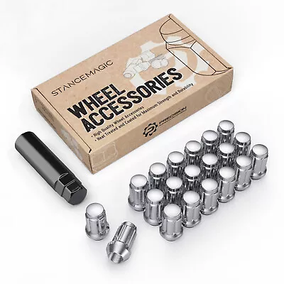 20pc Chrome 6 Spline Lug Nuts | 1/2  Thread | Acorn Closed End | For Many Jeeps • $18.59