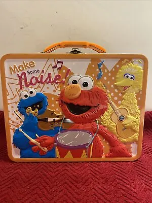 Sesame Street  Make Some Noise  Metal Lunch Box Elmo Cookie Monster Big Bird • $17.95