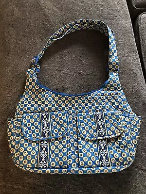 Vera Bradley Cargo Sling In Riviera Blue Sunflower I2 • $15