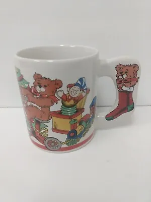 Vintage Christmas Coffee Mug Santa Toys • $15