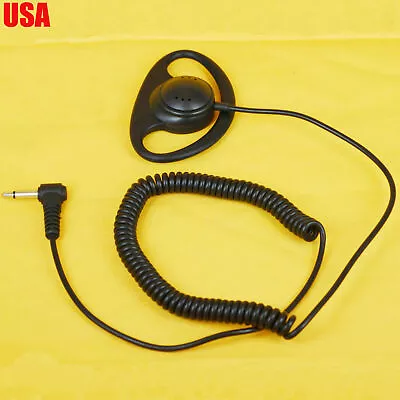 1-Pin D-Shape 3.5mm Jack Listen Only Earphone Earpiece Headset For Two-way Radio • $7.99