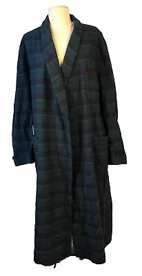 Vtg Pendleton Wool Robe Plaid Authentic Black Watch Tartan Sz XL No Sash • $35