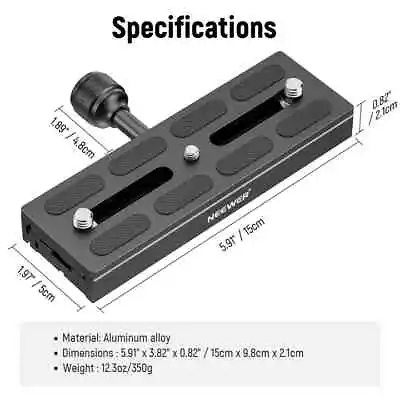 NEEWER QR-150 Quick Release Plate With Clamp Set Brand New UK Stock • £13.99