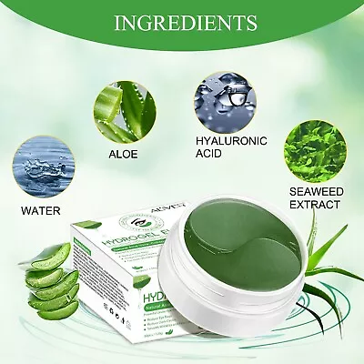 New Under Eye Hydrogel Collagen & Aloe Mask Patches Dark Circles  60 Pcs • $7.99