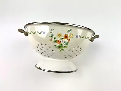 Vintage Windemere Garden Colander Strainer Flower Design 9.5 Inches • $13.99