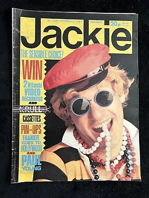 JACKIE Magazine PIN UP Vintage Teen Magazine Sept 1984 Captain Sensible • £6.95