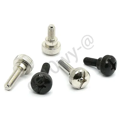 Phillips M3 M4 M5 Carbon Steel Step Knurled Thumb Screws Hand Grip Knob Bolts • $6.79