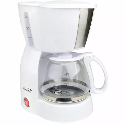 Brentwood Appliances TS-213W 4-Cup Coffee Maker (White) • $31.51