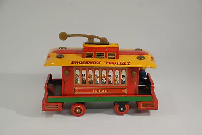 Vintage Broadway Trolley 10430 Litho Tin Toy Modern Toys Japan Great Shape • $39