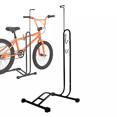 Upright Bike Stand Premium Vertical Adjustable Bicycle Floor Parking Rack Stand • $35.62