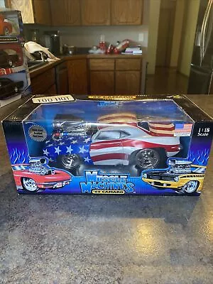 Muscle Machines 69 Chevy Camaro Stars And Stripes 1:18 Rare In Box. • $75