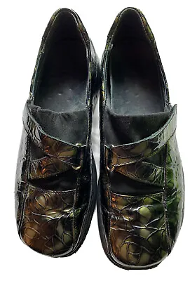 Helle Comfort Shoes Romu's Mary Jane Black Alligator Women’s 37 Spain US Size 6 • $25