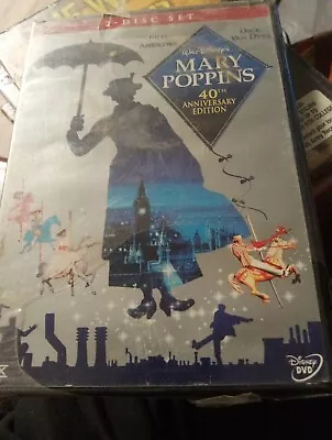 Mary Poppins (DVD 2004 - 40th Anniversary Edition 2-Disc Set) New Sealed! • $9.75