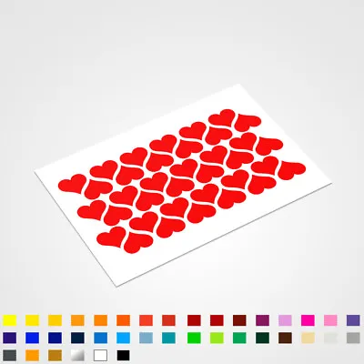 68x Love Hearts Decal Stickers Valentines Window Wall Fridge Laptop Home Decor • £2.99