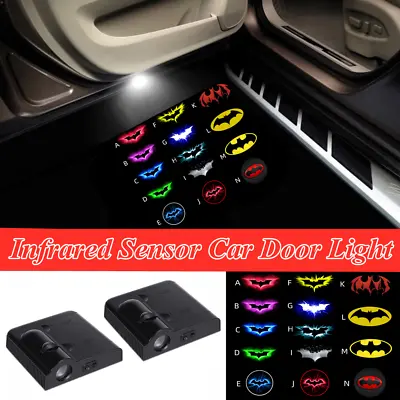 2x LED Batman Dark Knight Car Door Welcome Courtesy Laser Projector Shadow Light • $18.99