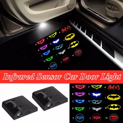 2x LED Batman Dark Knight Car Door Welcome Courtesy Laser Projector Shadow Light • $18.99