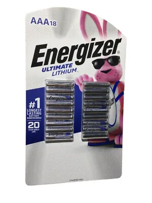 Energizer Ultimate Lithium AAA 18-pack Batteries Expire 2040/2042 SEALED • $27.99