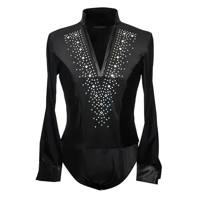 Men Shiny Long Sleeve Jazz Salsa Latin Dance Shirt Dancewear Top Practice Comfy • £35.69